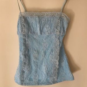 Blue corset top super flattering just doesn’t fit me:(